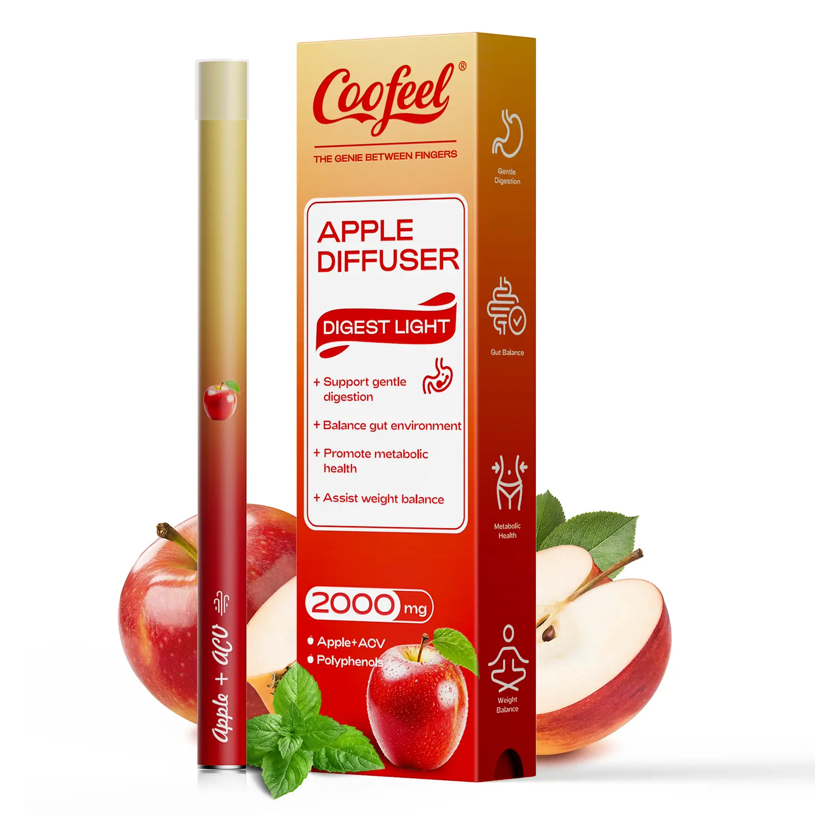 Apple + ACV Herbal Diffuser Pen | Nicotine Free Vape